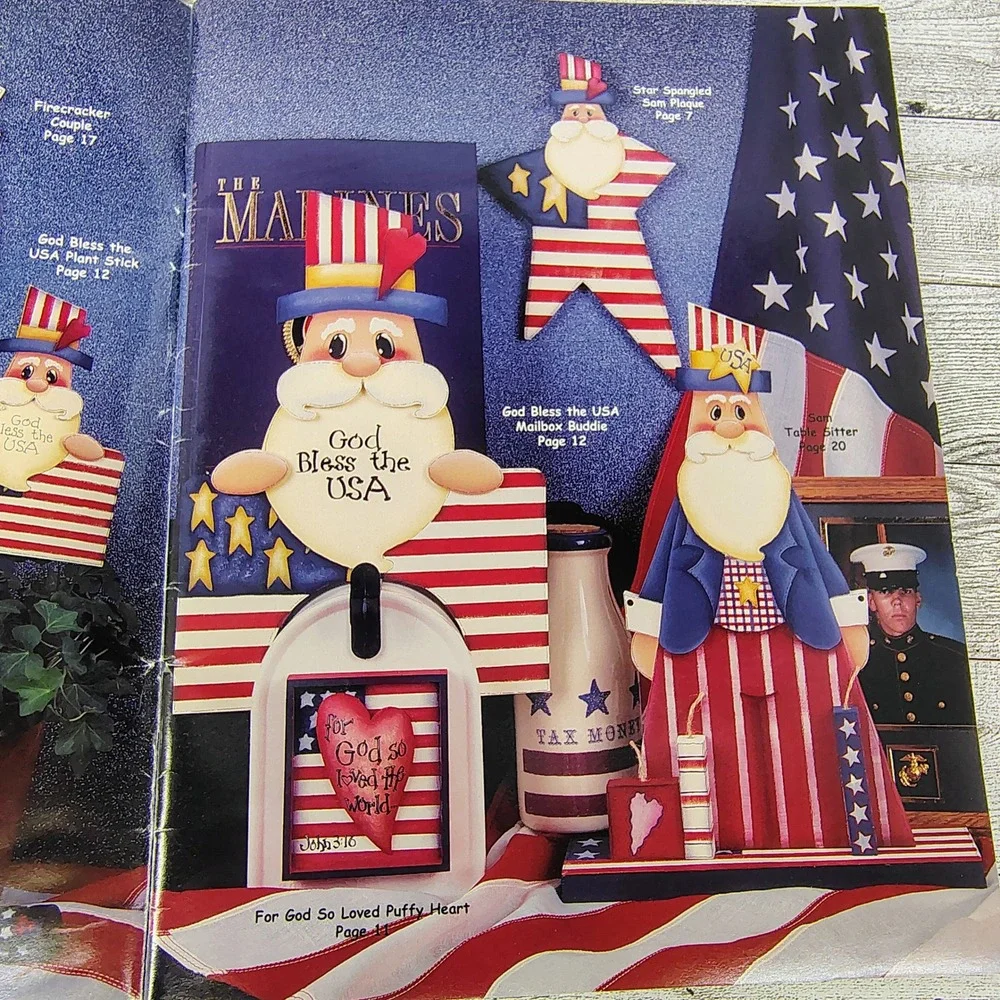 Just Some Things Summer and Spring 2000 Tole Painting Y2k Pattern Book Patriotic